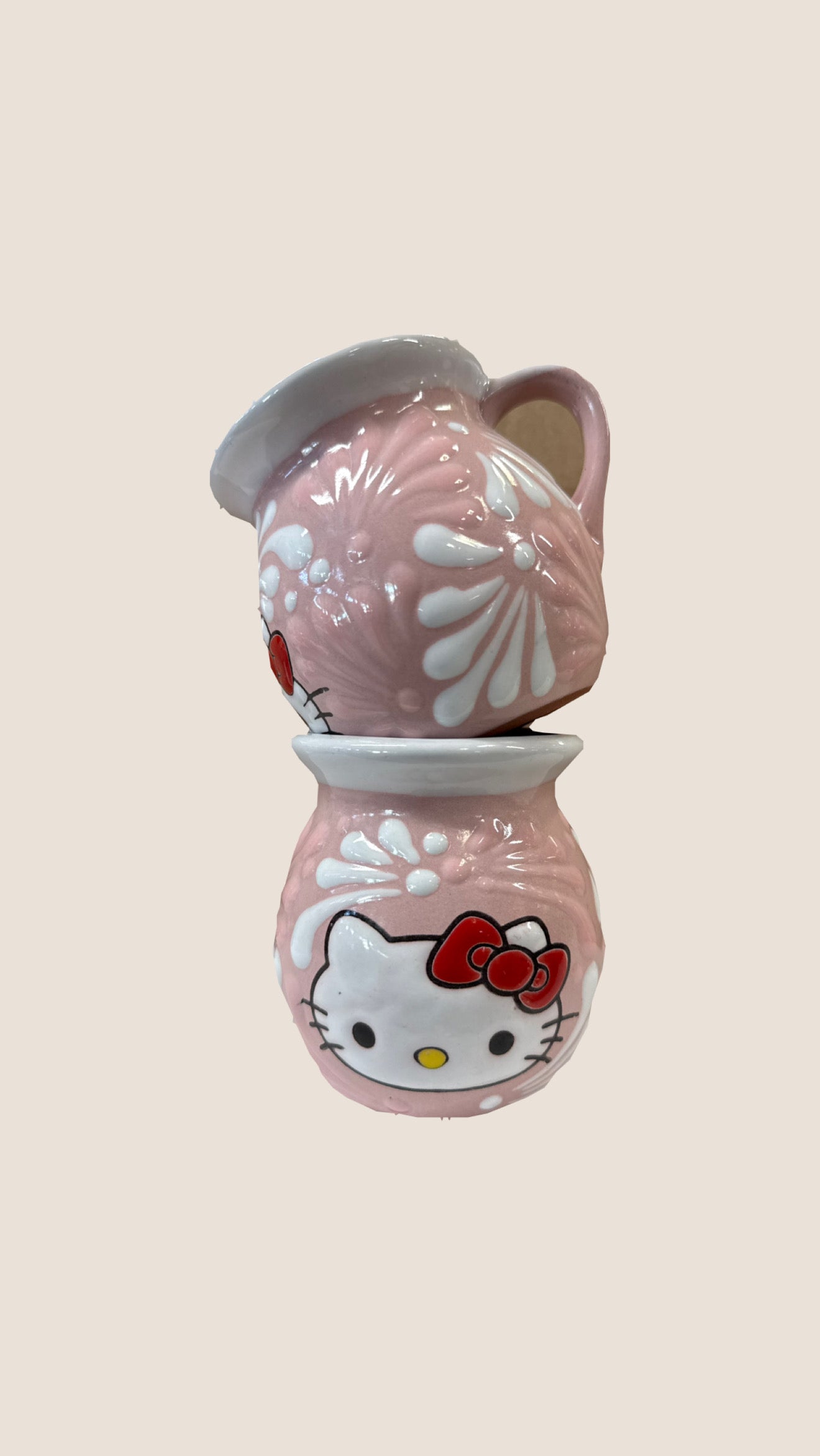 Pink/ White Hello Kitty Mug