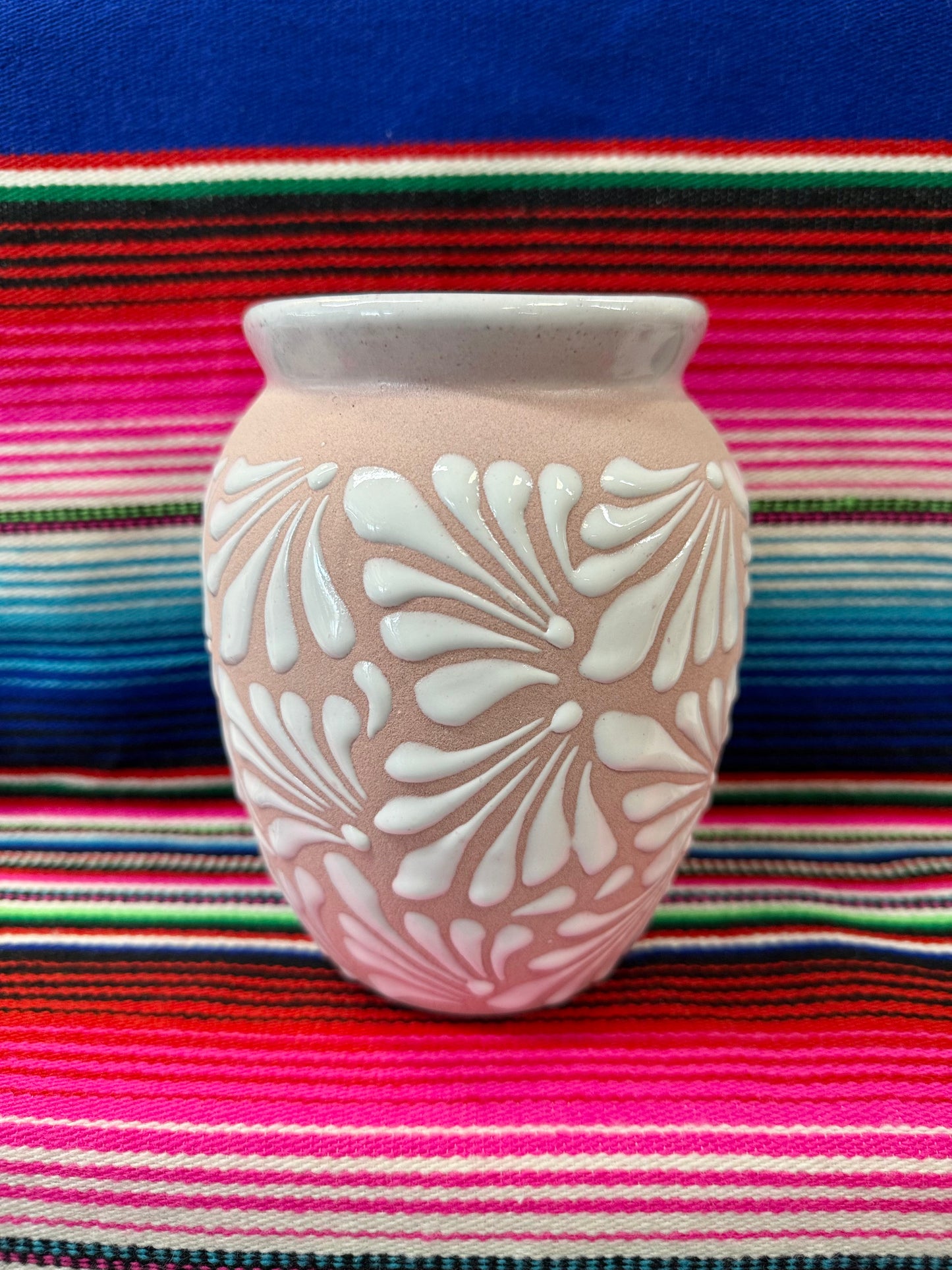Cantarito de Barro Floral de 1Litro