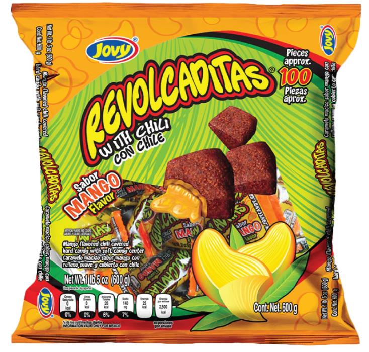Jovy Revolcaditas Mango Flavor with Chili-100pcs