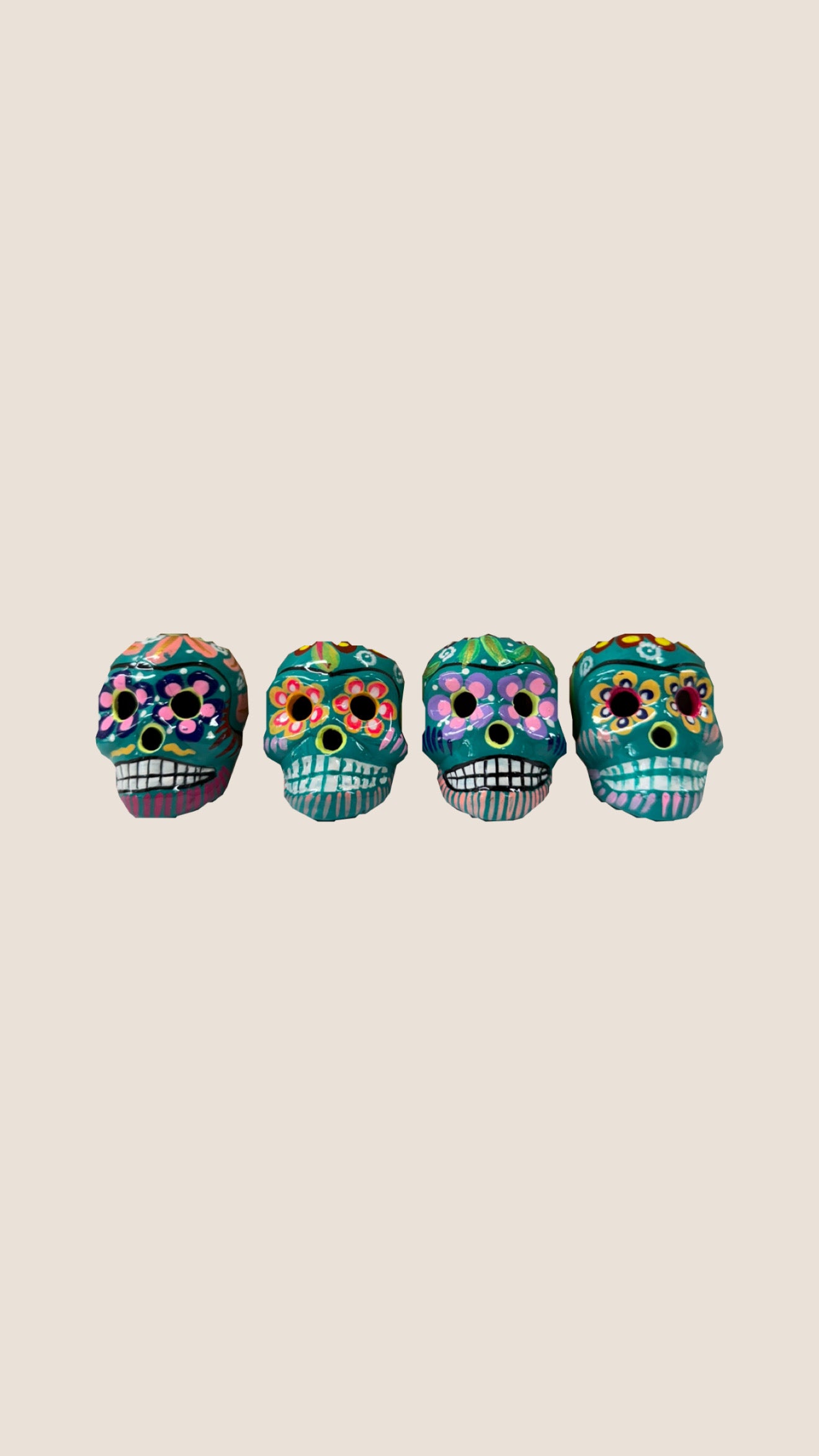 Calavera Chica De Barro