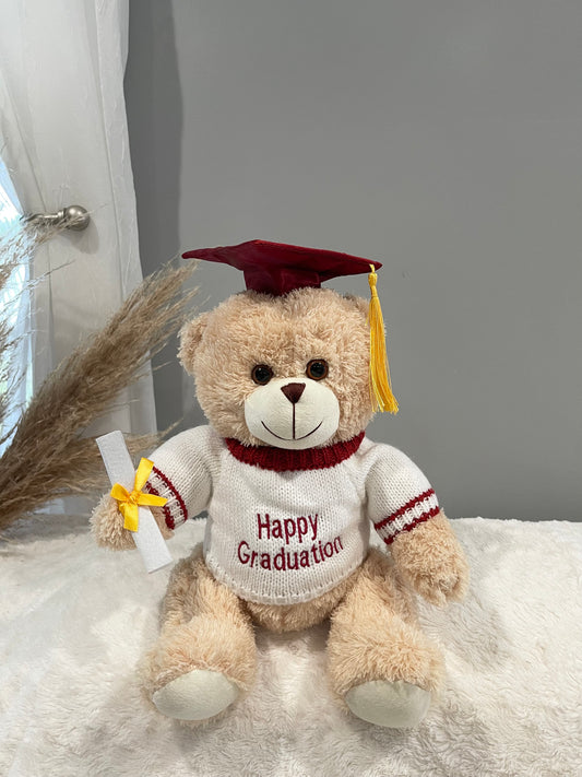 Peluche de Graduación- Burgandy