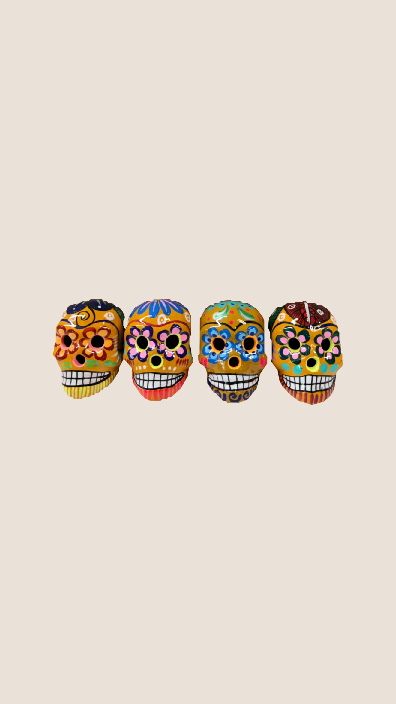 Calavera Chica De Barro