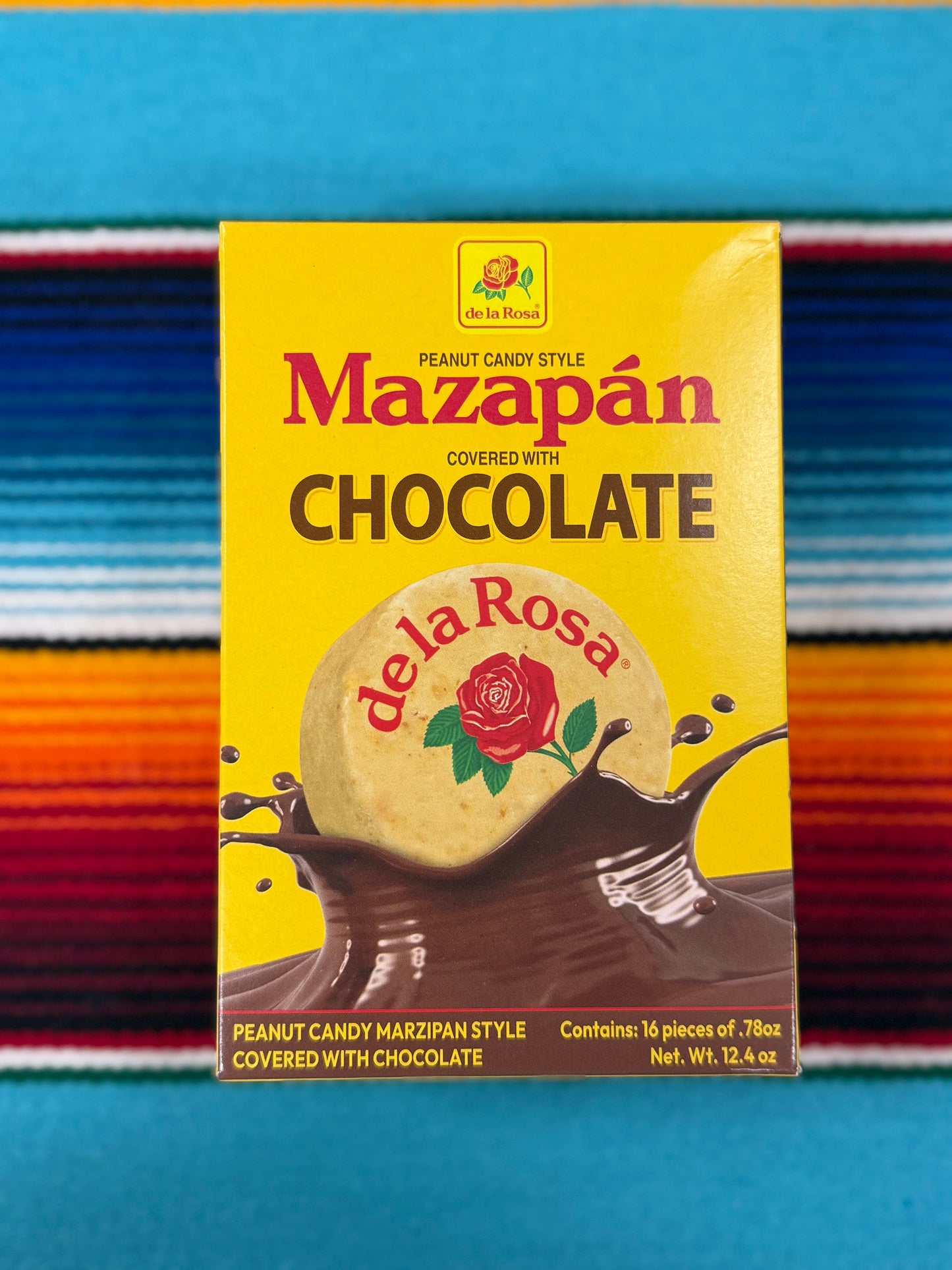 De La Rosa Mazapan Cubierto de Chocolate 16-piece pack Count