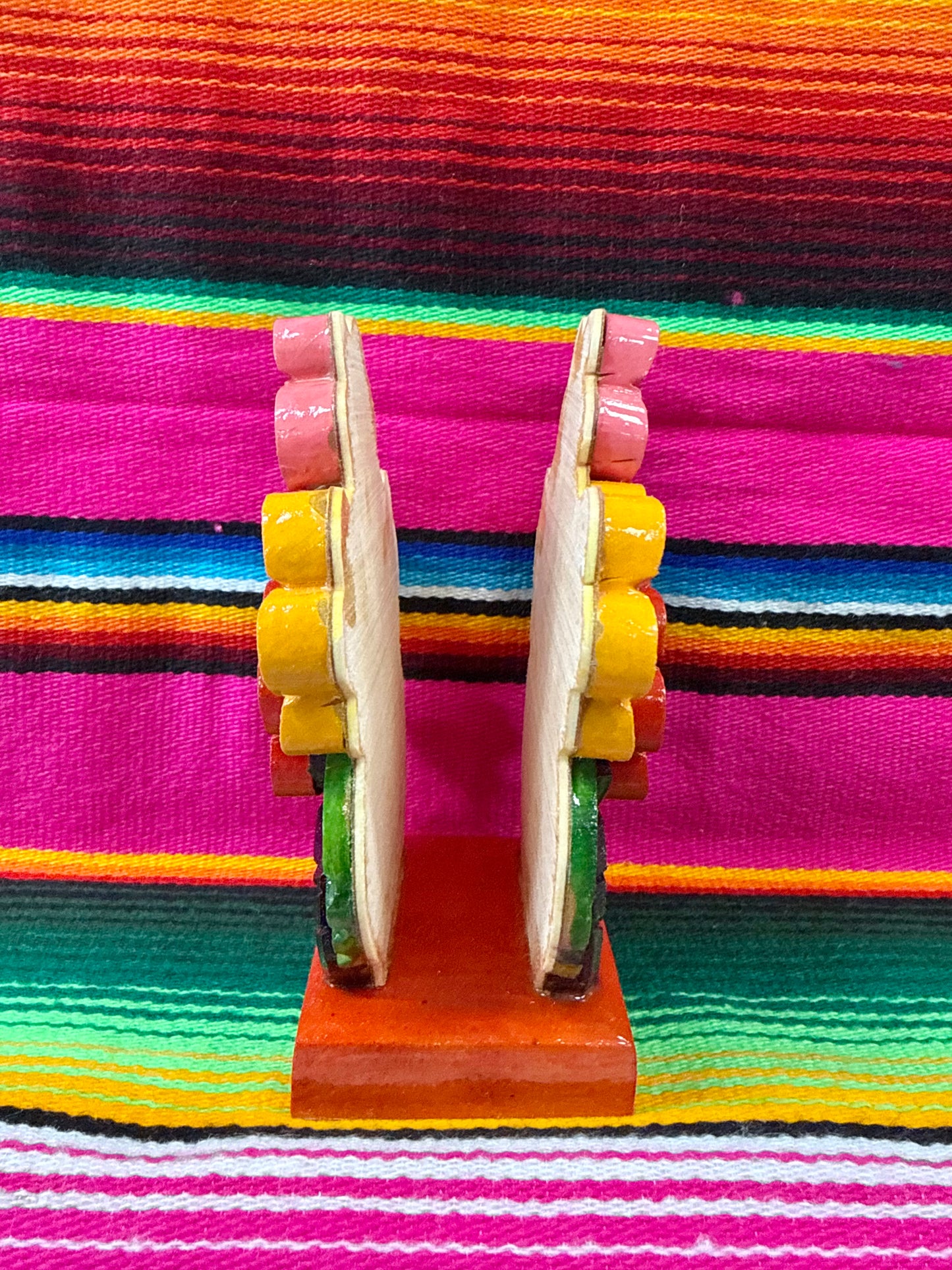 Servilletero de Madera Floral
