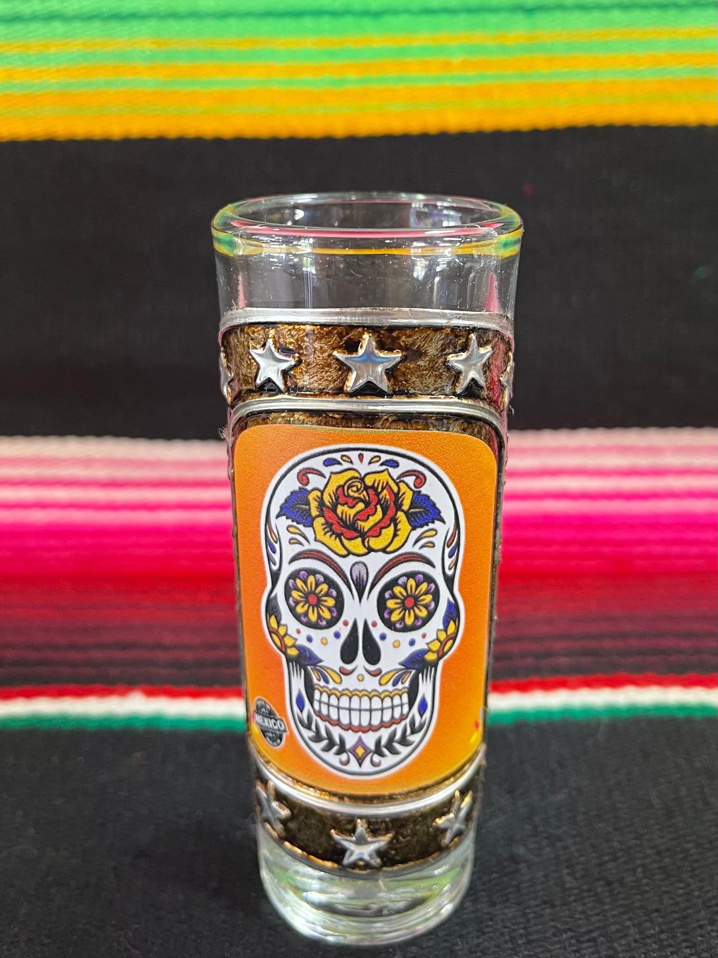 Día De Los Muertos Shot Cup-Orange