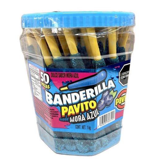 Banderilla Pavito Sabor Mora Azul-50pcs