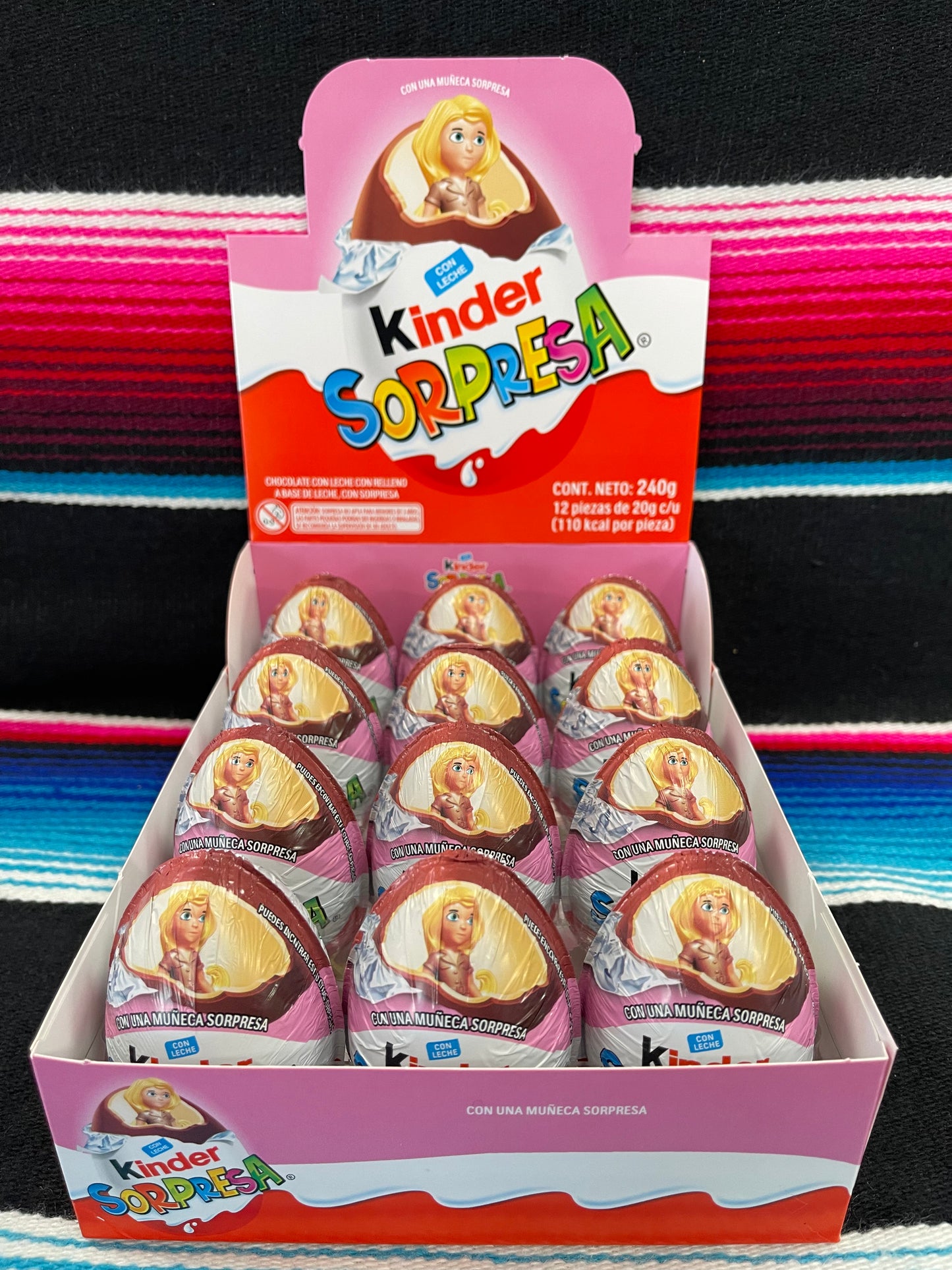 Kinder Sorpresa Niña-12ct