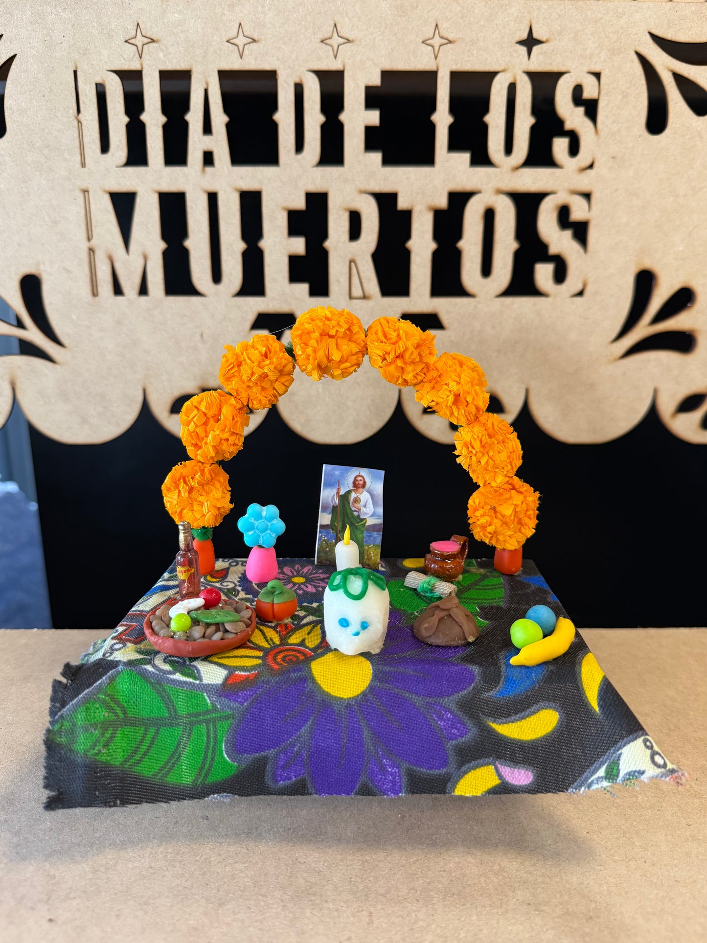 Altar con ofrenda
