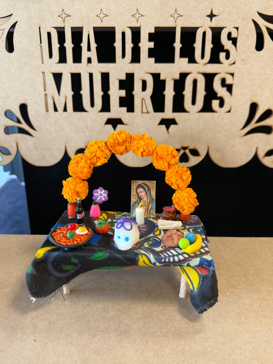 Altar con ofrenda