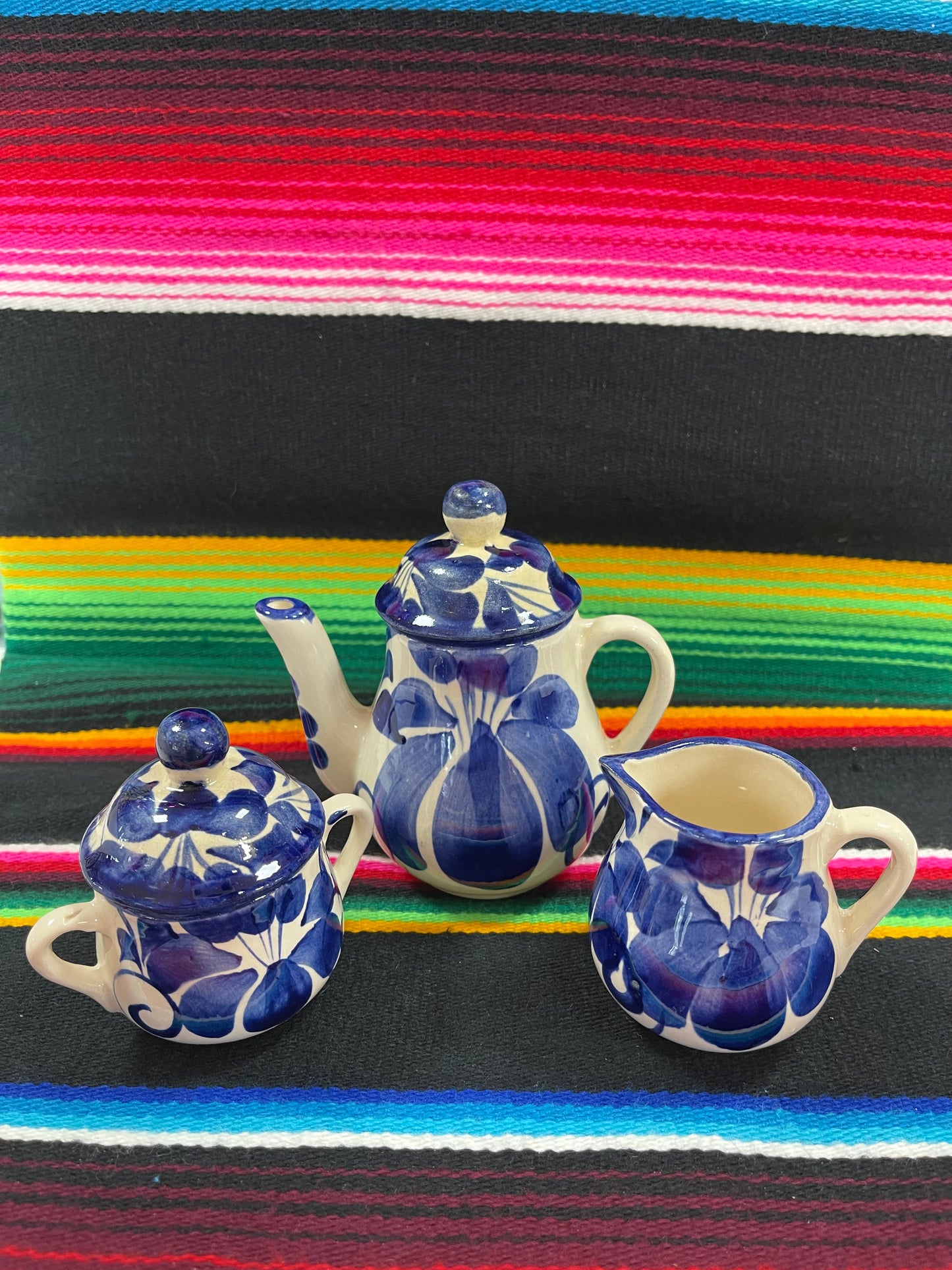 Blue Tea Pot Set