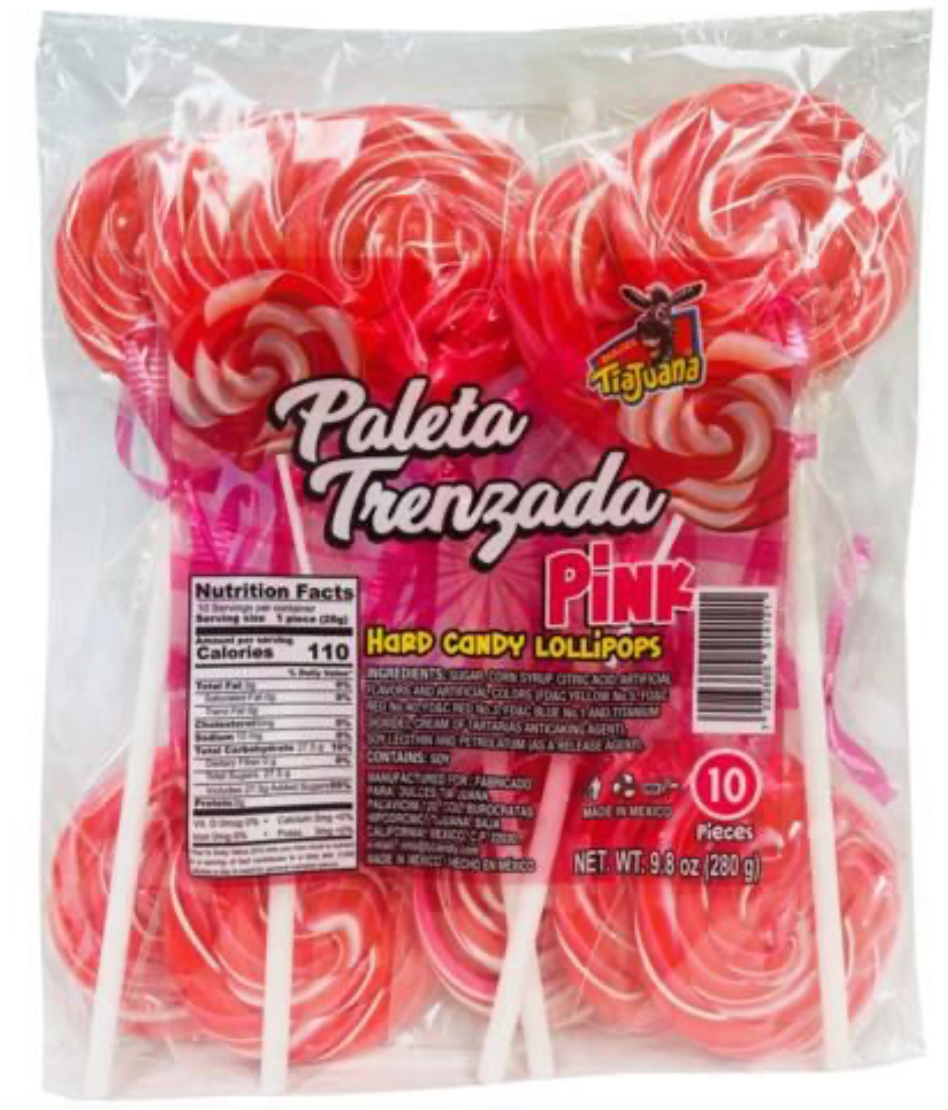 Tia Juana Paleta Trenzada Rosa