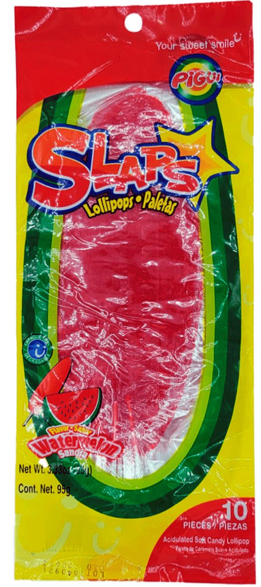 Pigui Slaps Watermelon-10ct