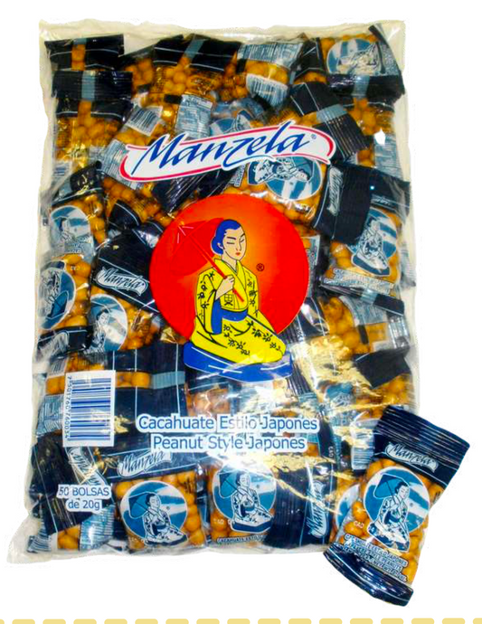 Mandela Cacahuates Japones- 50bolsas de 20g