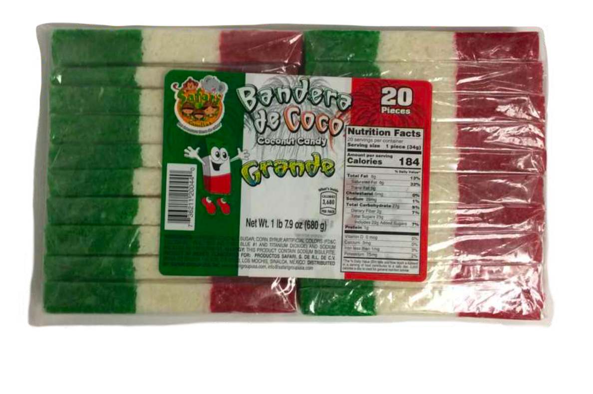 Safari Bandera de Coco Grande-20ct