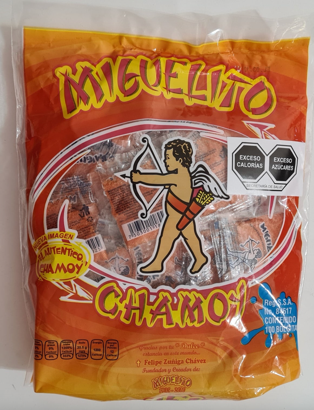 Miguelito Chamoy Polvo Sobre-100ct