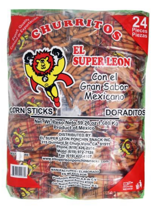 El Leoncito Churro Grueso-24pcs