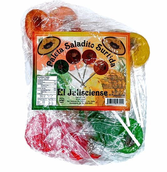 EL JALISCIENSE PALETA SALADITO Mix Flavors 20-PIECES PACK COUNT