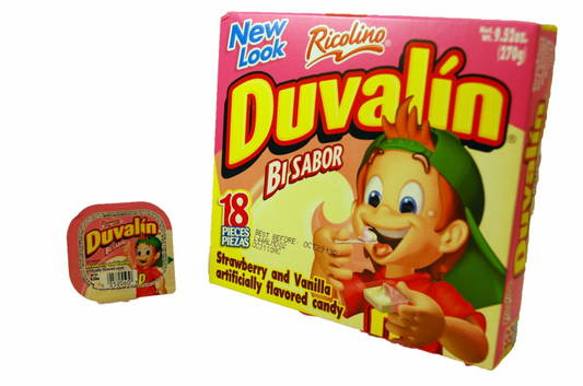 Ricolino Duvalin Fresa/ Vanilla 18-Piece pack count