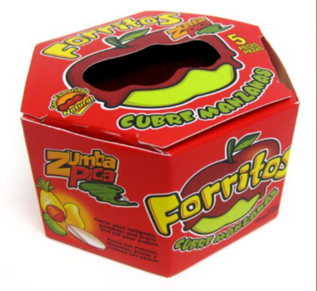 Zumba Pica Forritos Cubre Manzana Tamarindo 5-piece pack count